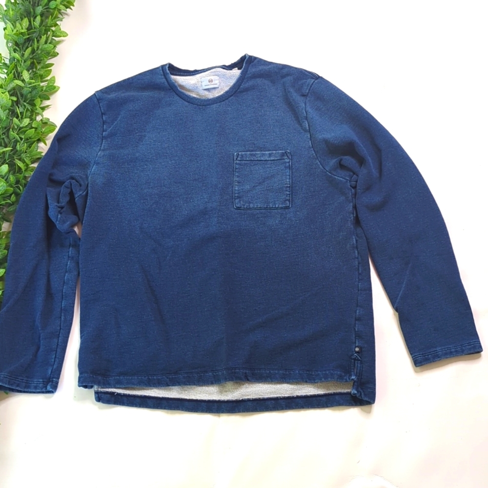 AG Adriano Goldschmied Byron denim jean pullover crewneck size XXL